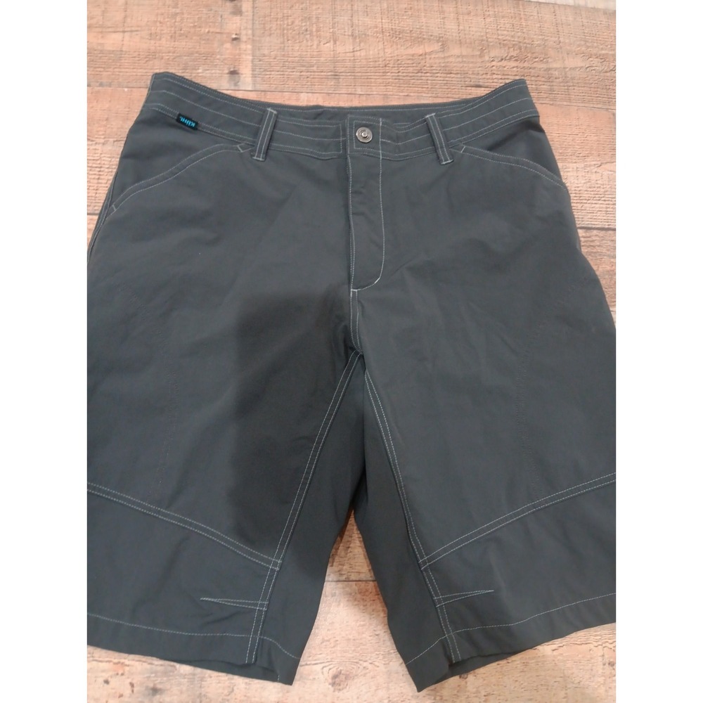 Men's Kühl Dark Gray Shorts Sz 36 Side Pocket Zip 2769